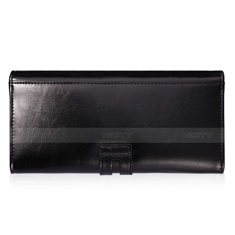 Handtasche Clutch Handbag Schutzhülle Leder Universal H14 Schwarz