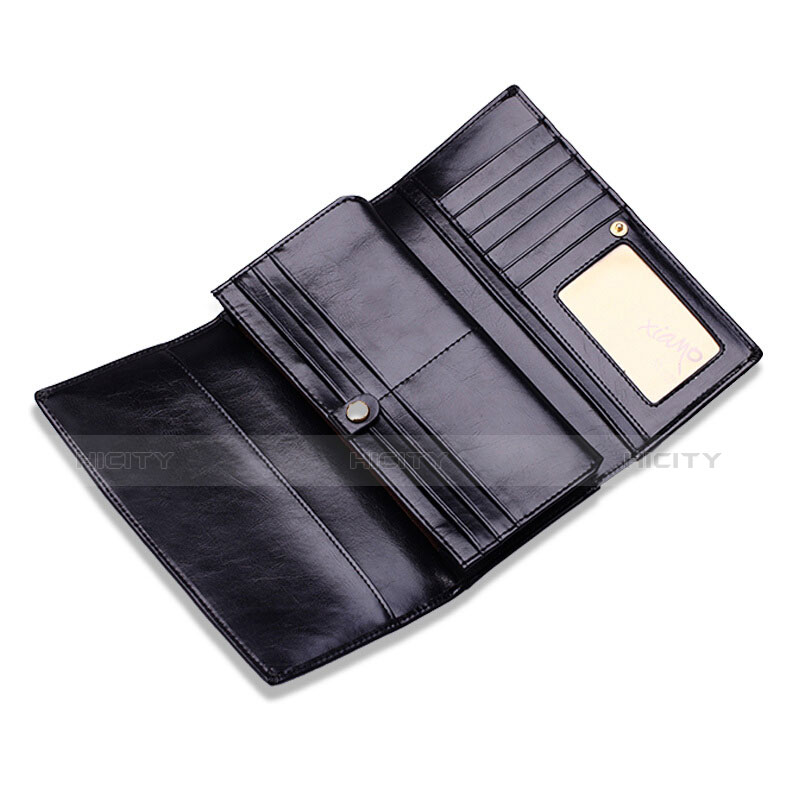 Handtasche Clutch Handbag Schutzhülle Leder Universal H14 Schwarz