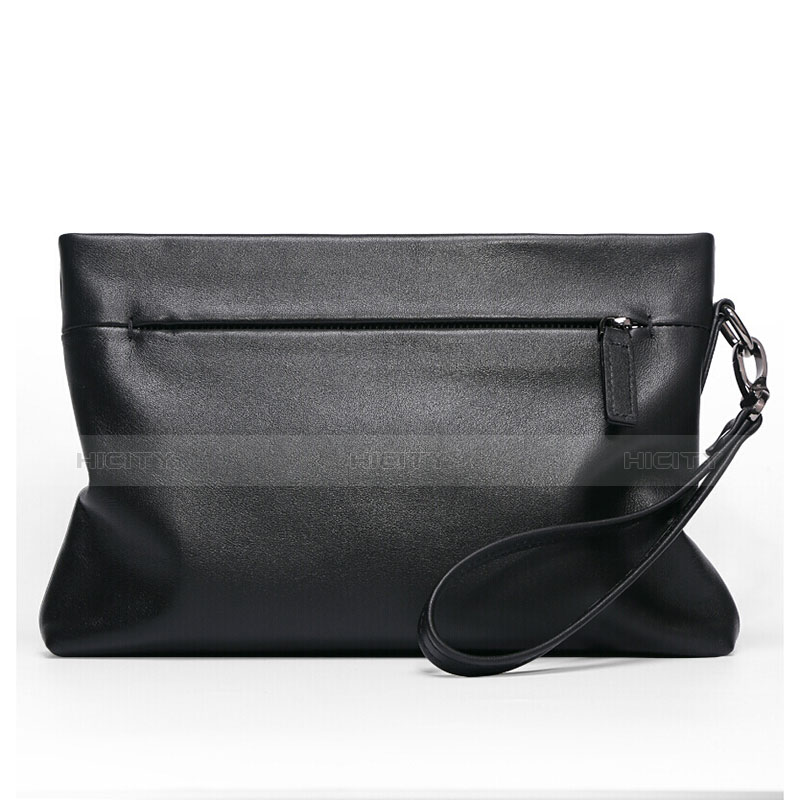 Handtasche Clutch Handbag Schutzhülle Leder Universal H20 Schwarz