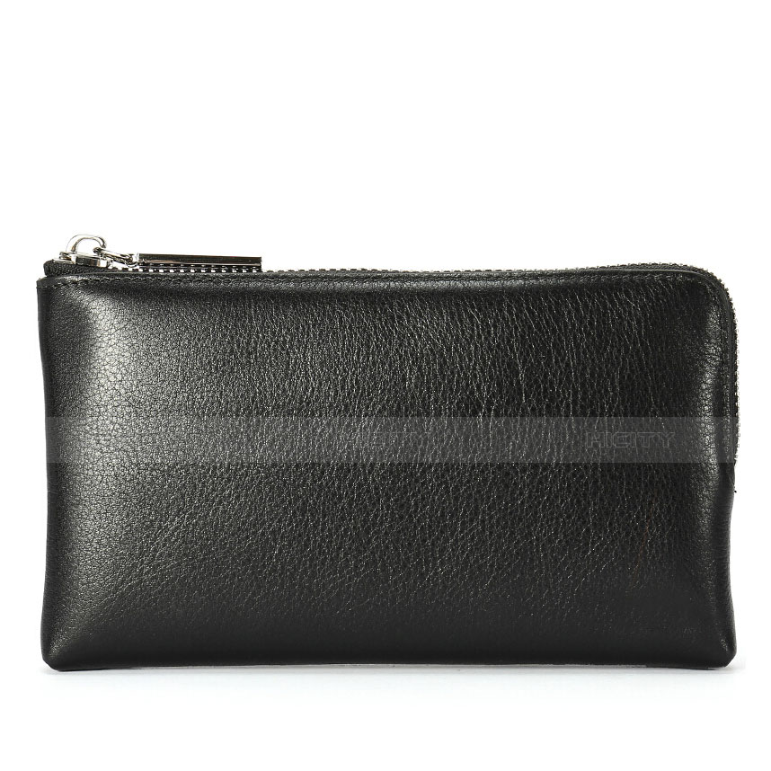 Handtasche Clutch Handbag Schutzhülle Leder Universal H27 Schwarz