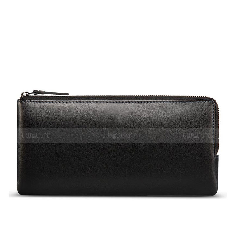 Handtasche Clutch Handbag Schutzhülle Leder Universal H29 Schwarz