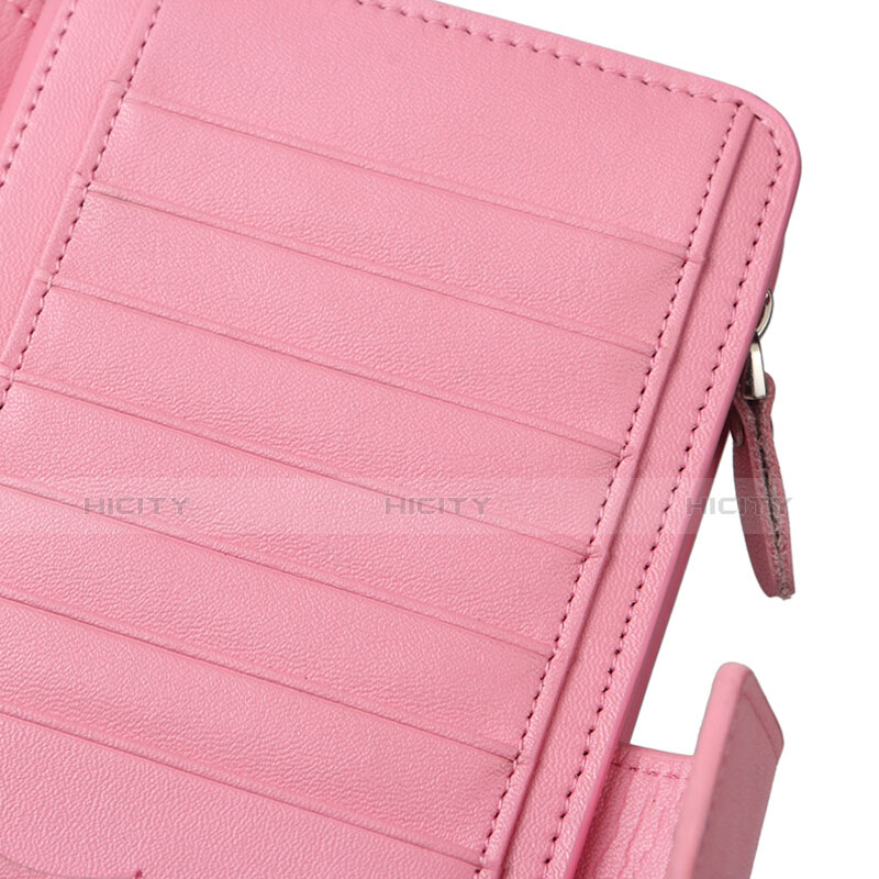 Handtasche Clutch Handbag Schutzhülle Leder Universal H38 Rosa