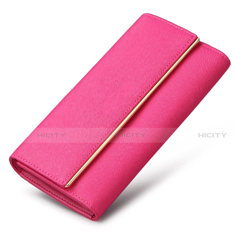 Handtasche Clutch Handbag Schutzhülle Leder Universal K01 Pink