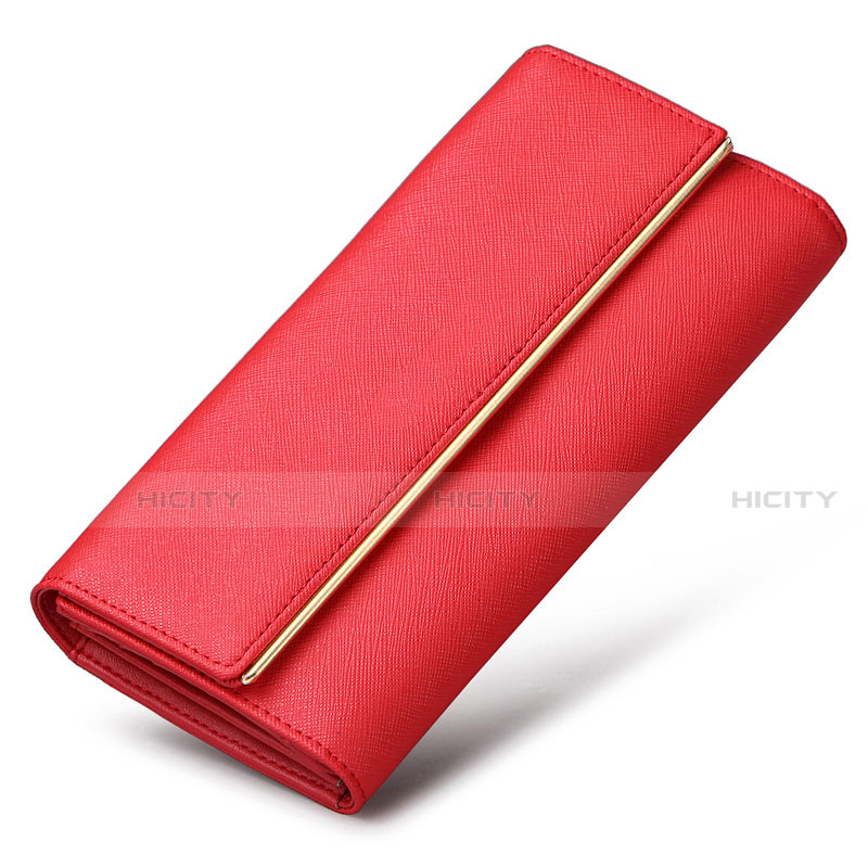 Handtasche Clutch Handbag Schutzhülle Leder Universal K01 Rot