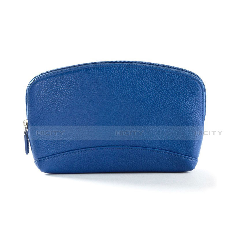 Handtasche Clutch Handbag Schutzhülle Leder Universal K14 Blau