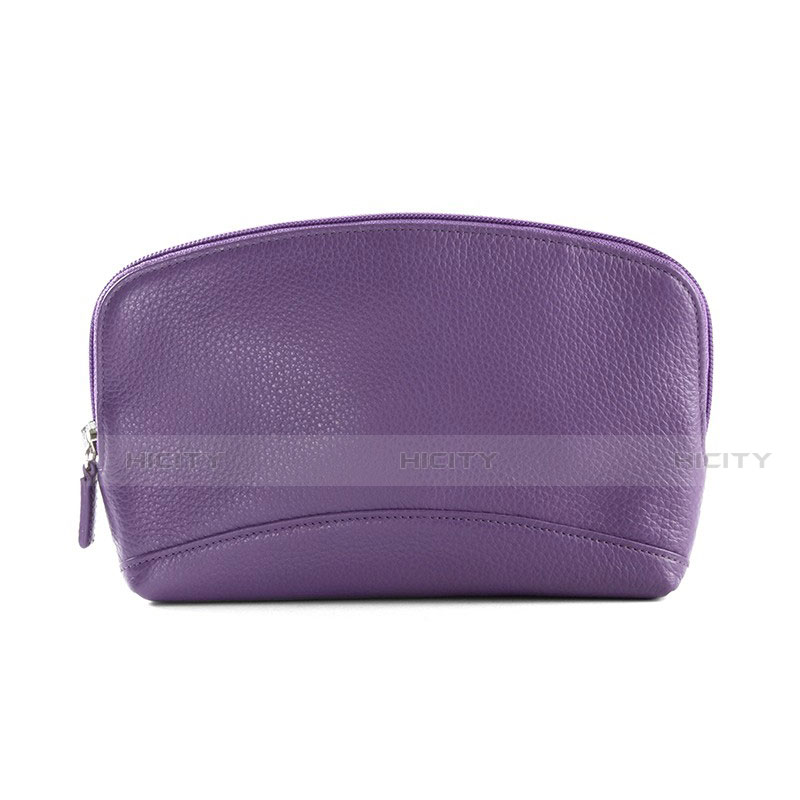 Handtasche Clutch Handbag Schutzhülle Leder Universal K14 Violett Plus