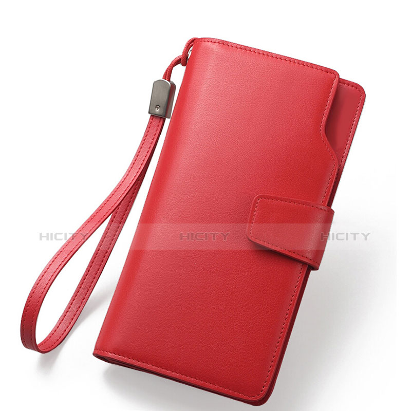 Handtasche Clutch Handbag Schutzhülle Leder Universal Rot