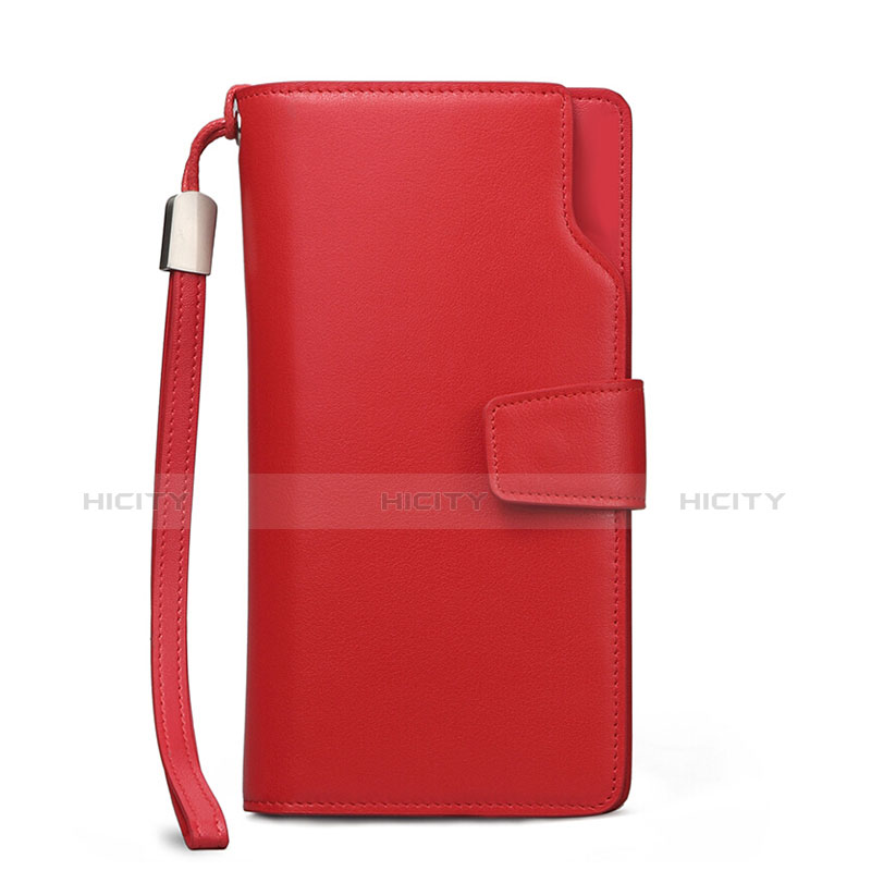 Handtasche Clutch Handbag Schutzhülle Leder Universal Rot