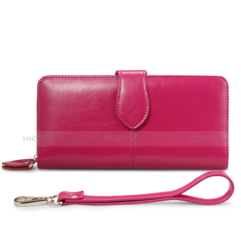 Handtasche Clutch Handbag Tasche Leder Universal Pink