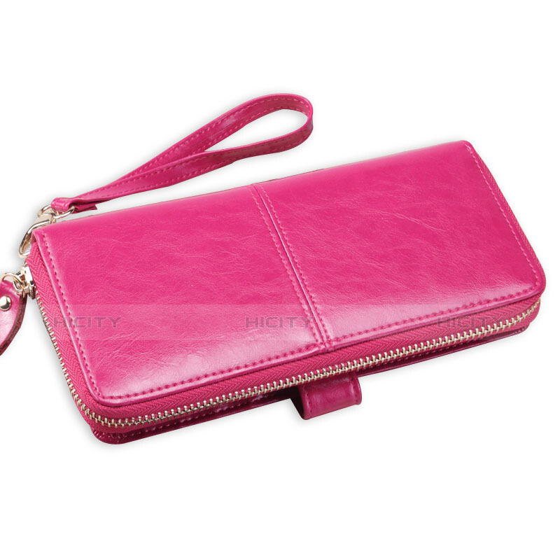 Handtasche Clutch Handbag Tasche Leder Universal Pink