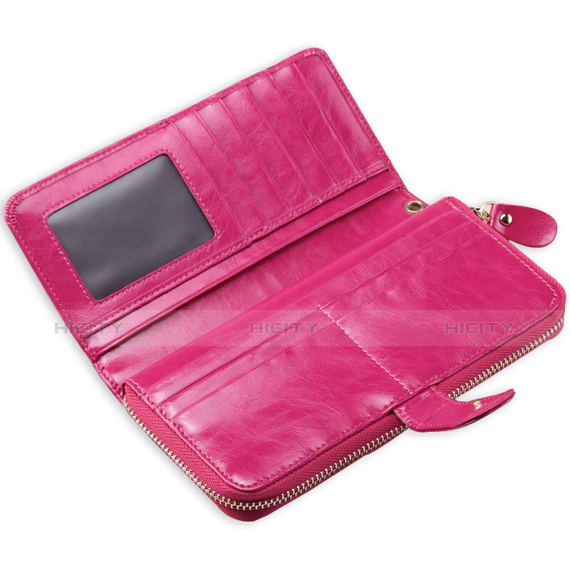 Handtasche Clutch Handbag Tasche Leder Universal Pink