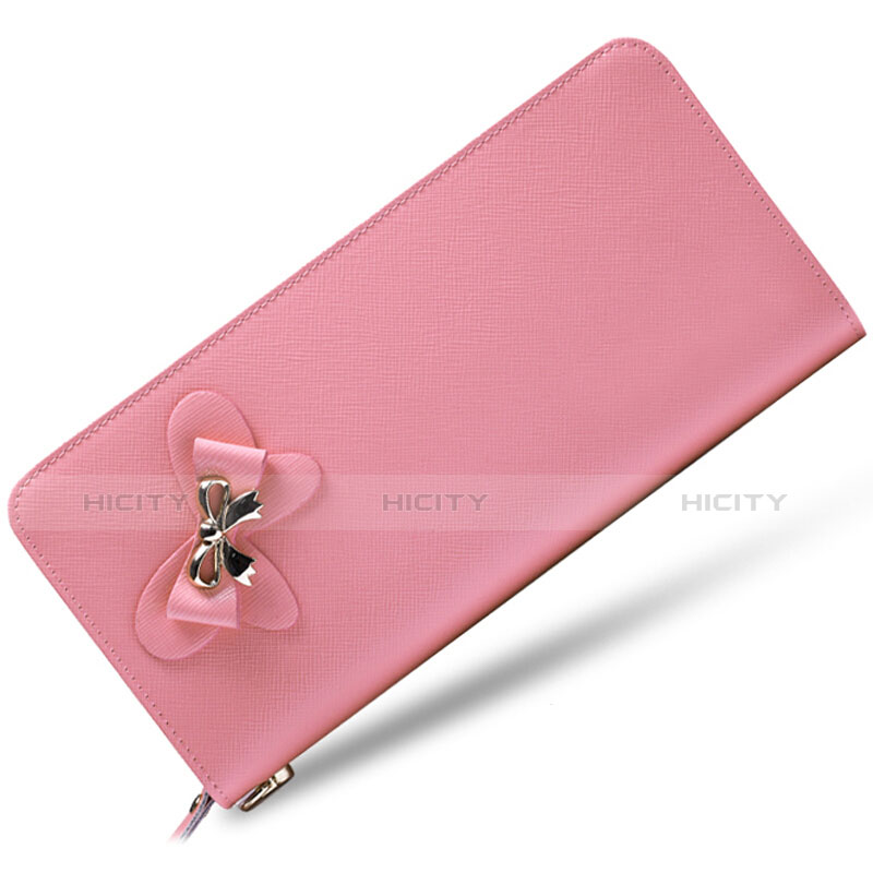 Handtasche Clutch Handbag Tasche Leder Universal Rosa