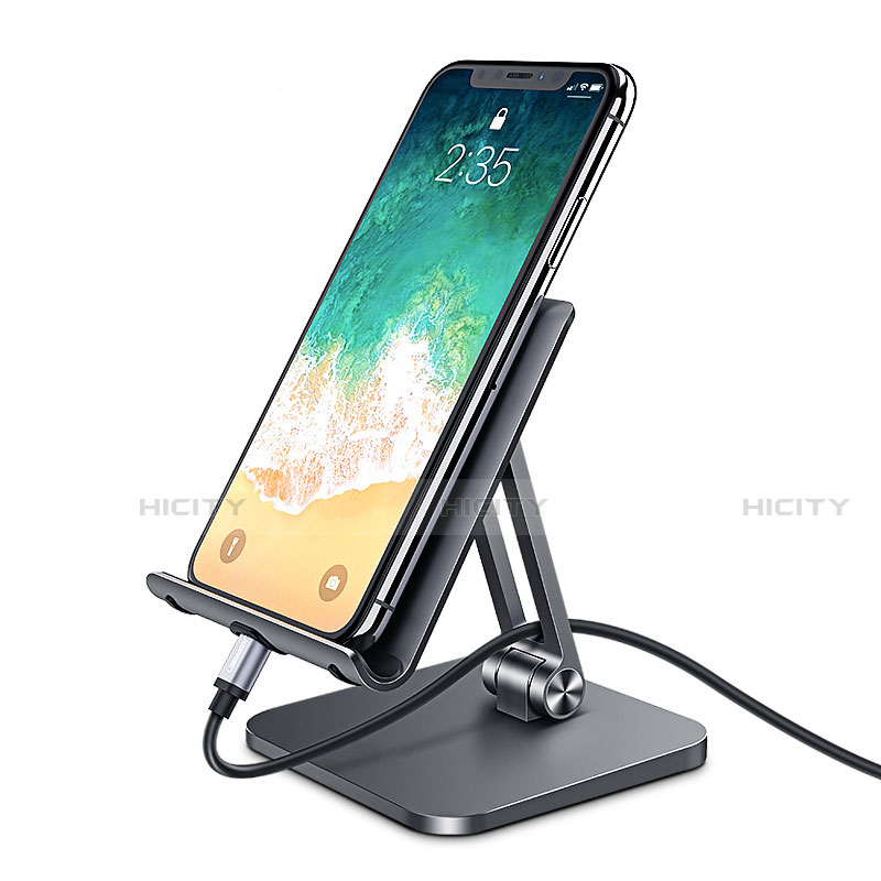 Handy Ständer Smartphone Halter Halterung Stand Universal K04 Schwarz Plus