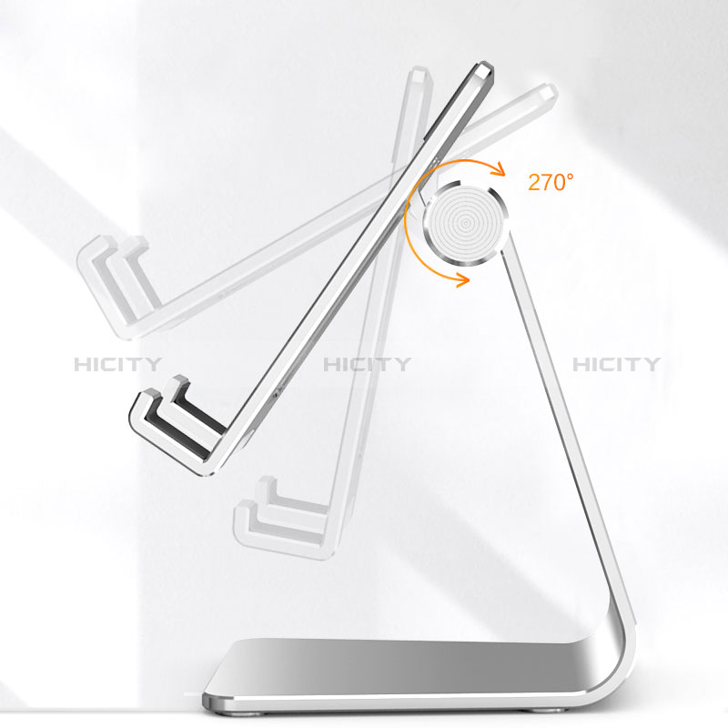 Handy Ständer Smartphone Halter Halterung Stand Universal N17 Silber