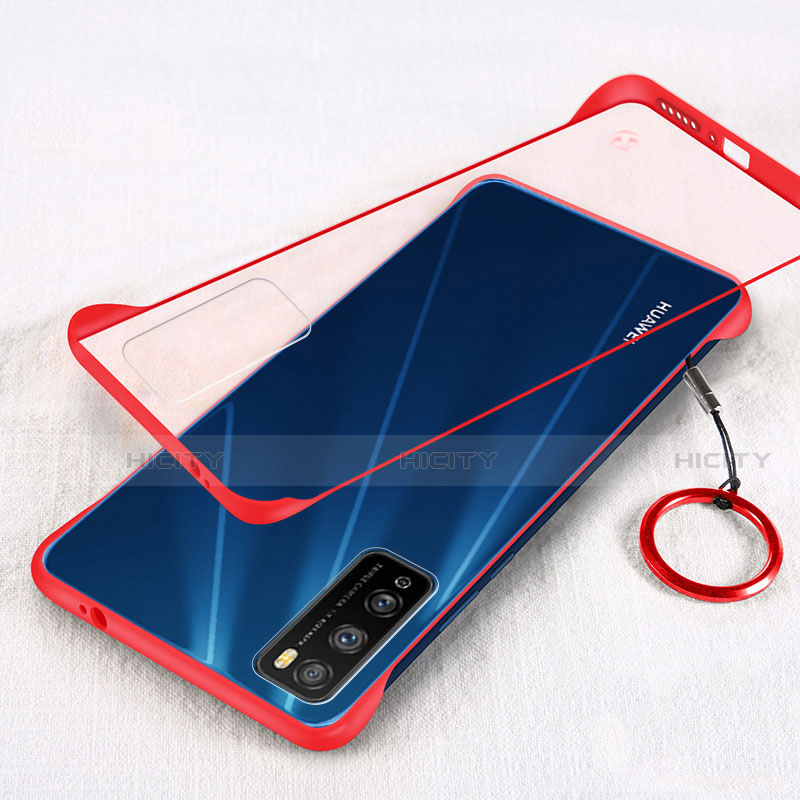 Handyhülle Hülle Crystal Hartschalen Tasche Schutzhülle H01 für Huawei Enjoy Z 5G Rot