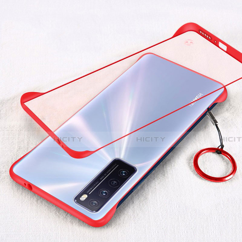 Handyhülle Hülle Crystal Hartschalen Tasche Schutzhülle H01 für Huawei Nova 7 5G Rot