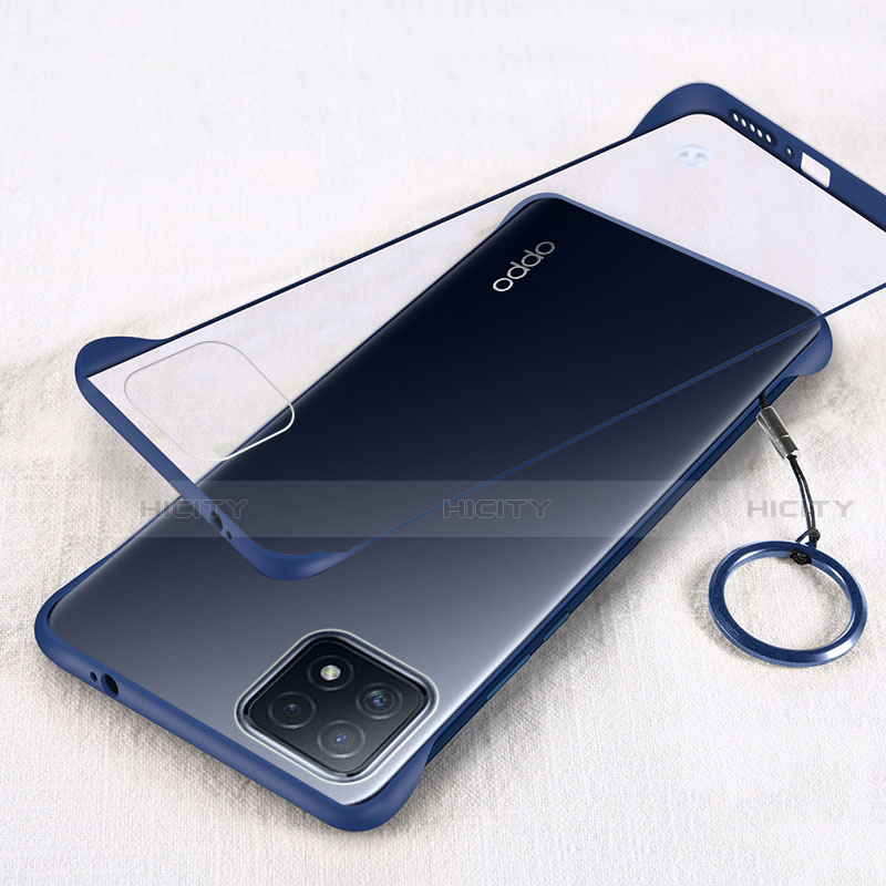 Handyhülle Hülle Crystal Hartschalen Tasche Schutzhülle H01 für Oppo A72 5G Blau