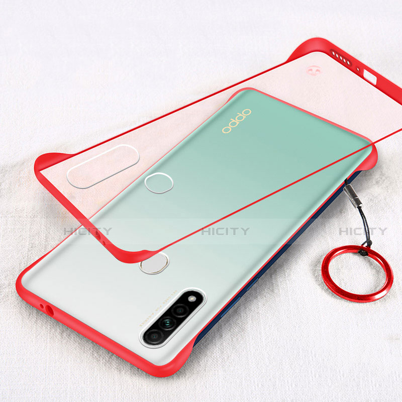 Handyhülle Hülle Crystal Hartschalen Tasche Schutzhülle H01 für Oppo A8 Rot