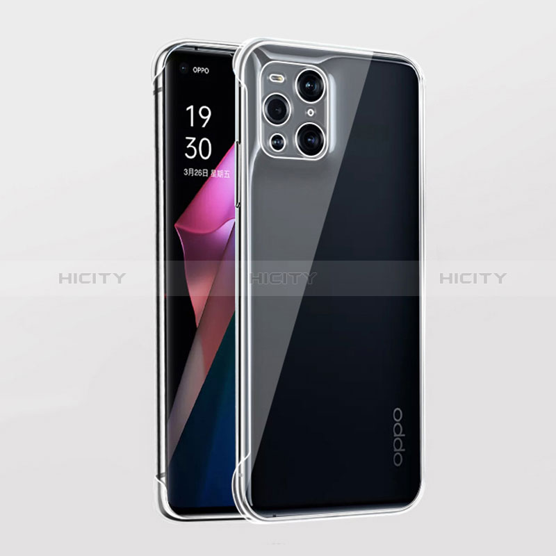 Handyhülle Hülle Crystal Hartschalen Tasche Schutzhülle H01 für Oppo Find X3 5G Klar