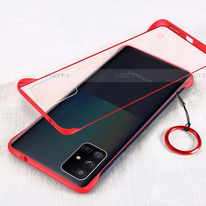 Handyhülle Hülle Crystal Hartschalen Tasche Schutzhülle H01 für Samsung Galaxy A71 5G Rot