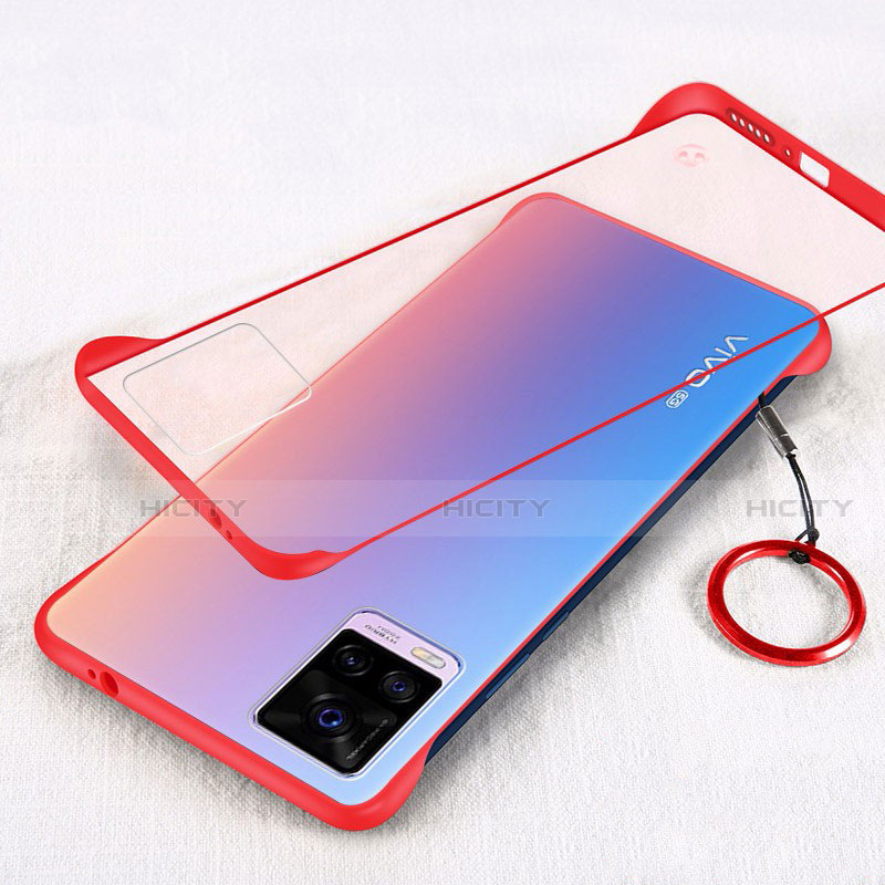 Handyhülle Hülle Crystal Hartschalen Tasche Schutzhülle H01 für Vivo V20 Pro 5G Rot Plus