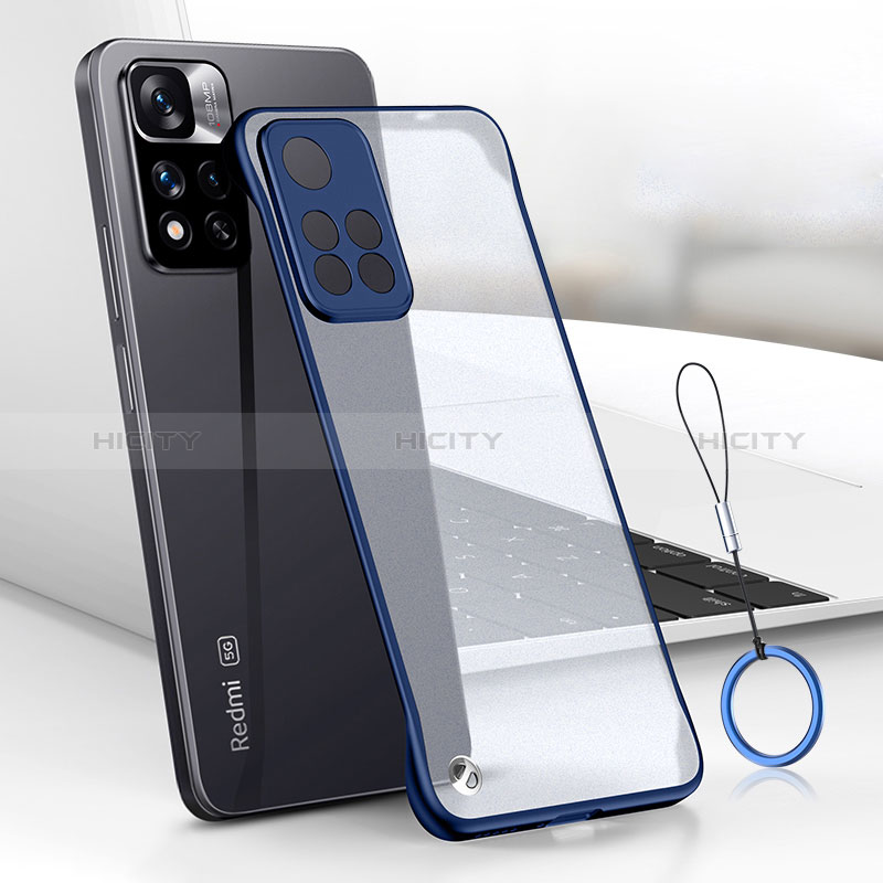 Handyhülle Hülle Crystal Hartschalen Tasche Schutzhülle H01 für Xiaomi Mi 11i 5G (2022) Blau