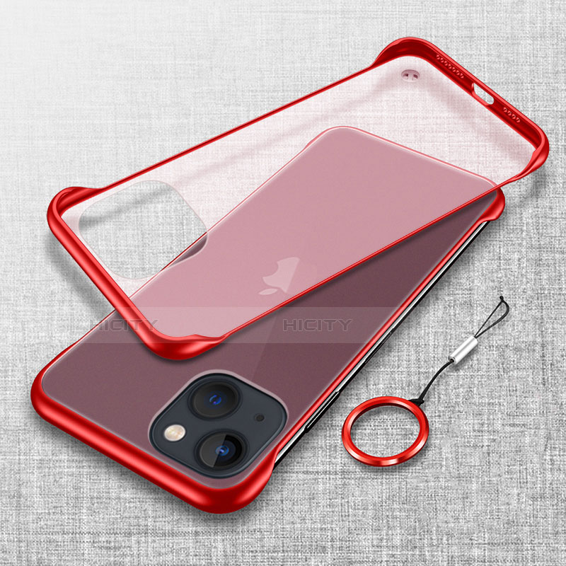 Handyhülle Hülle Crystal Hartschalen Tasche Schutzhülle H02 für Apple iPhone 13 Mini Rot