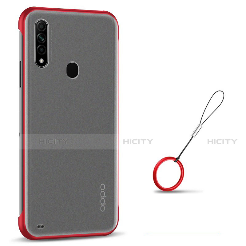 Handyhülle Hülle Crystal Hartschalen Tasche Schutzhülle H02 für Oppo A8 Rot Plus