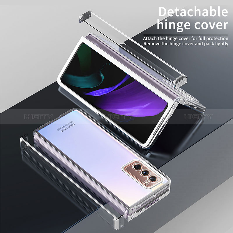 Handyhülle Hülle Crystal Hartschalen Tasche Schutzhülle H02 für Samsung Galaxy Z Fold2 5G groß