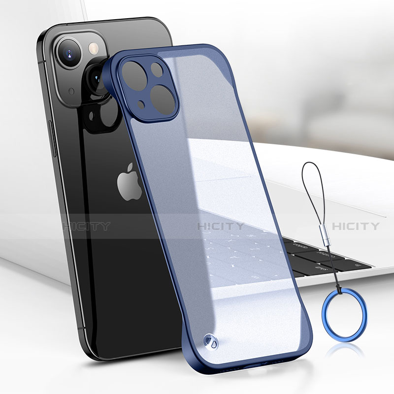 Handyhülle Hülle Crystal Hartschalen Tasche Schutzhülle H03 für Apple iPhone 13 Blau