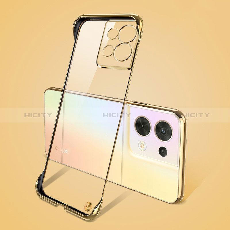 Handyhülle Hülle Crystal Hartschalen Tasche Schutzhülle H03 für Oppo Reno9 Pro+ Plus 5G Gold