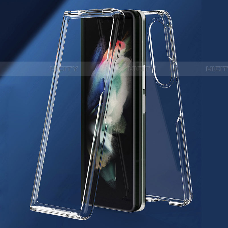 Handyhülle Hülle Crystal Hartschalen Tasche Schutzhülle H03 für Samsung Galaxy Z Fold4 5G groß