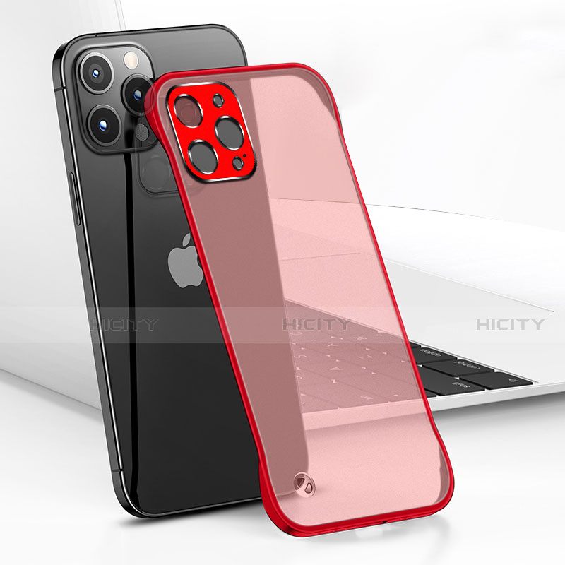 Handyhülle Hülle Crystal Hartschalen Tasche Schutzhülle H05 für Apple iPhone 13 Pro Max Rot