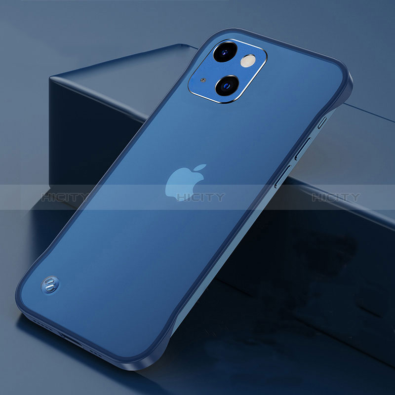 Handyhülle Hülle Crystal Hartschalen Tasche Schutzhülle H06 für Apple iPhone 15 Blau Plus