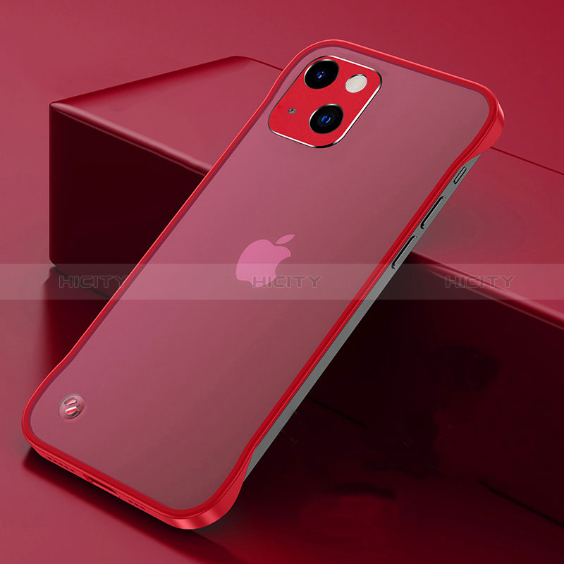 Handyhülle Hülle Crystal Hartschalen Tasche Schutzhülle H06 für Apple iPhone 15 Rot Plus