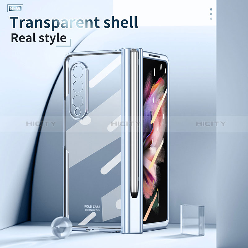 Handyhülle Hülle Crystal Hartschalen Tasche Schutzhülle H07 für Samsung Galaxy Z Fold3 5G groß