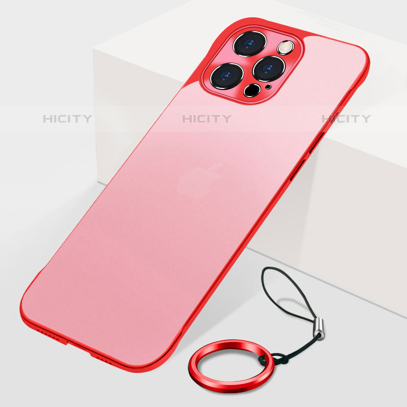 Handyhülle Hülle Crystal Hartschalen Tasche Schutzhülle H10 für Apple iPhone 15 Pro Max Rot Plus