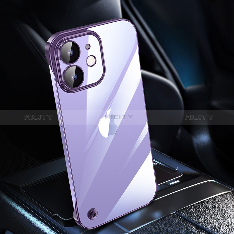 Handyhülle Hülle Crystal Hartschalen Tasche Schutzhülle QC1 für Apple iPhone 12 Mini Violett