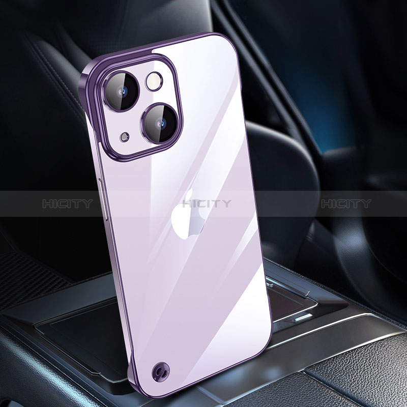 Handyhülle Hülle Crystal Hartschalen Tasche Schutzhülle QC1 für Apple iPhone 13 Violett