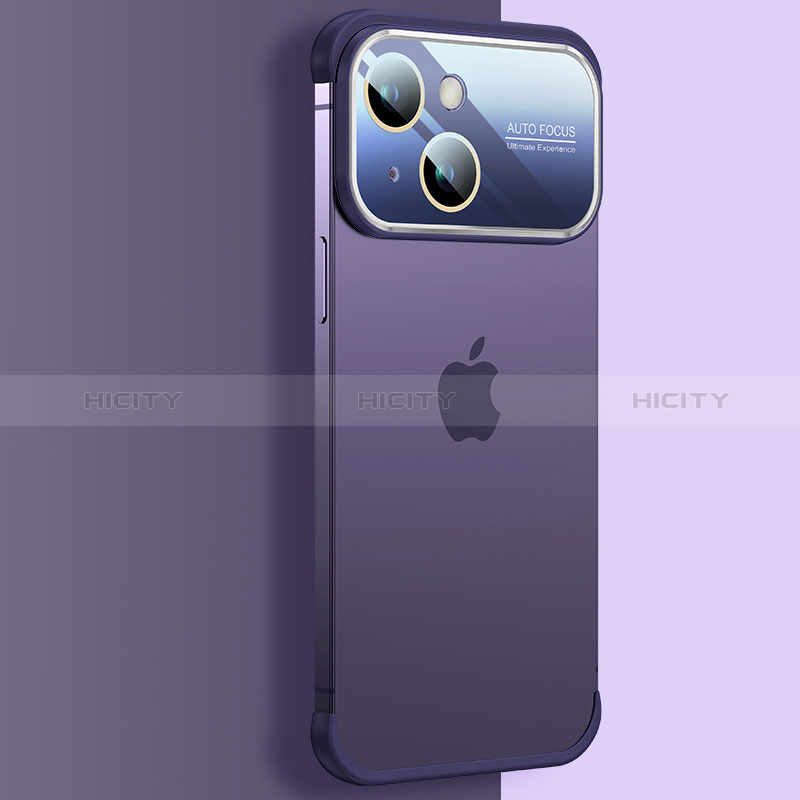 Handyhülle Hülle Crystal Hartschalen Tasche Schutzhülle QC4 für Apple iPhone 14 Plus Violett