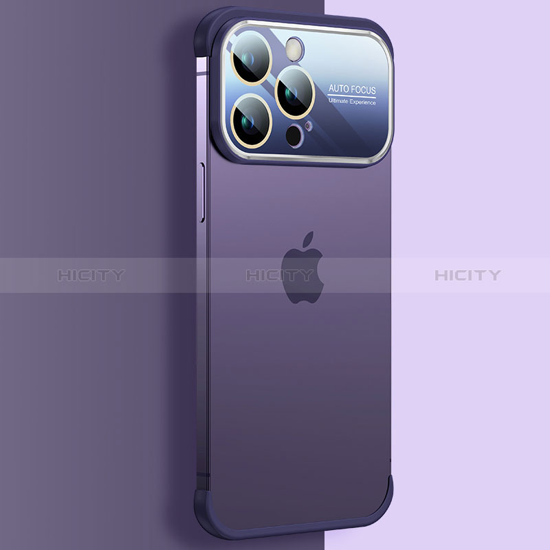 Handyhülle Hülle Crystal Hartschalen Tasche Schutzhülle QC4 für Apple iPhone 14 Pro Max Violett