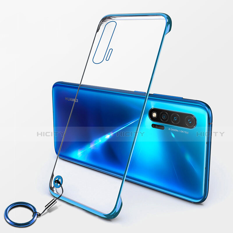 Handyhülle Hülle Crystal Hartschalen Tasche Schutzhülle S01 für Huawei Nova 6 5G Blau