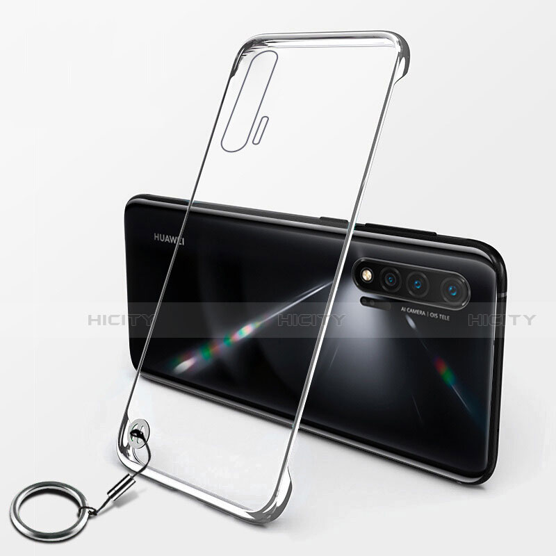 Handyhülle Hülle Crystal Hartschalen Tasche Schutzhülle S01 für Huawei Nova 6 5G Silber