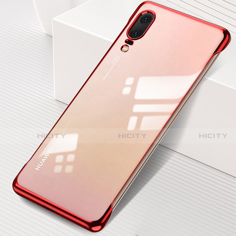 Handyhülle Hülle Crystal Hartschalen Tasche Schutzhülle S01 für Huawei P20 Rot