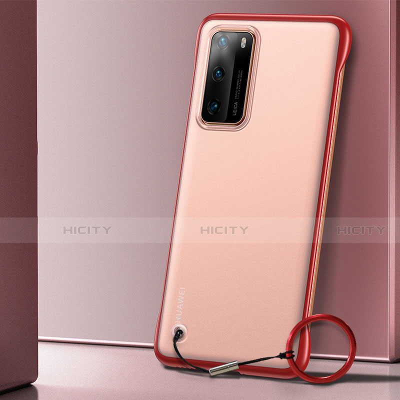 Handyhülle Hülle Crystal Hartschalen Tasche Schutzhülle S01 für Huawei P40 Rot Plus