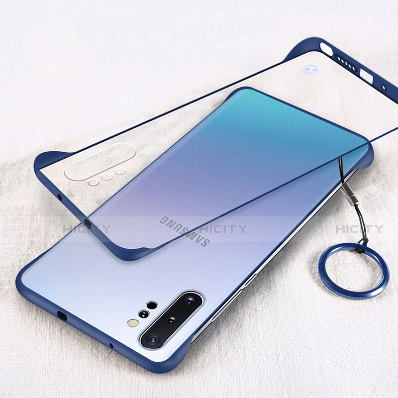 Handyhülle Hülle Crystal Hartschalen Tasche Schutzhülle S01 für Samsung Galaxy Note 10 Plus 5G Blau Plus