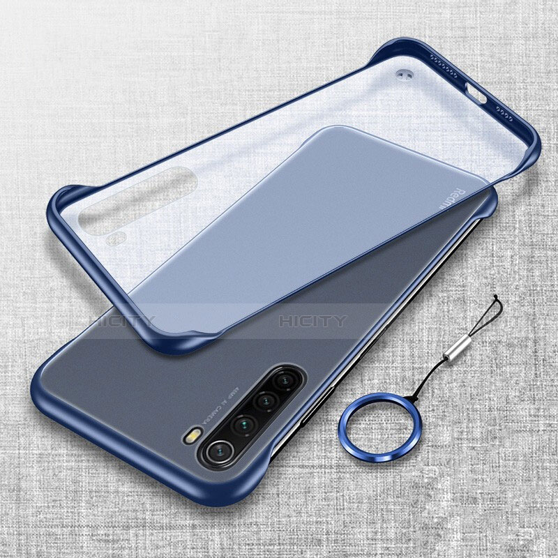 Handyhülle Hülle Crystal Hartschalen Tasche Schutzhülle S01 für Xiaomi Redmi Note 8 Blau Plus