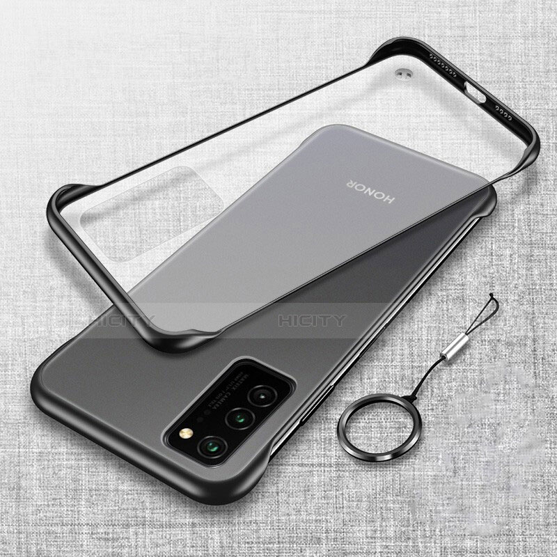 Handyhülle Hülle Crystal Hartschalen Tasche Schutzhülle S02 für Huawei Honor V30 5G Schwarz