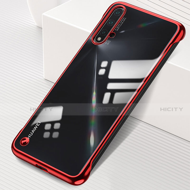 Handyhülle Hülle Crystal Hartschalen Tasche Schutzhülle S02 für Huawei Nova 5 Rot