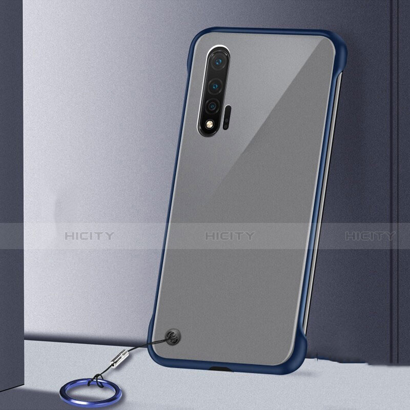 Handyhülle Hülle Crystal Hartschalen Tasche Schutzhülle S02 für Huawei Nova 6 Blau